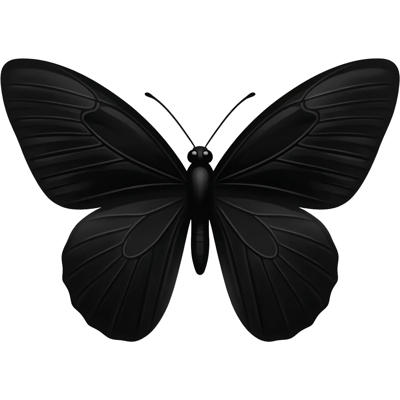 Black butterfly emoji