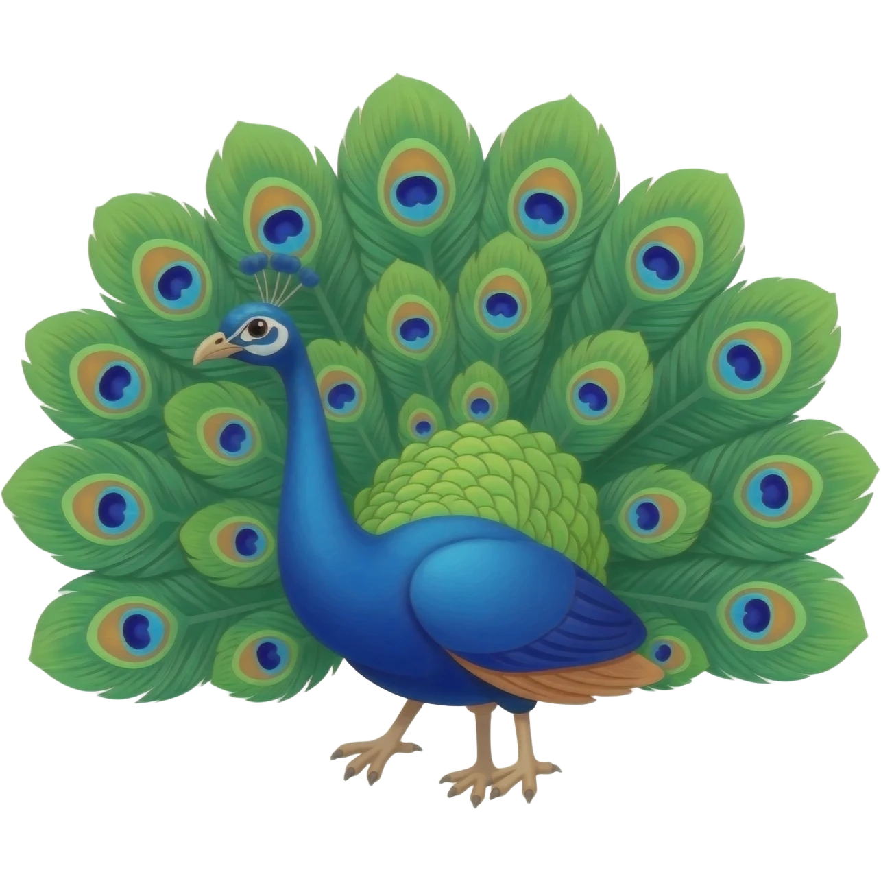 Mor pankhudiya emoji