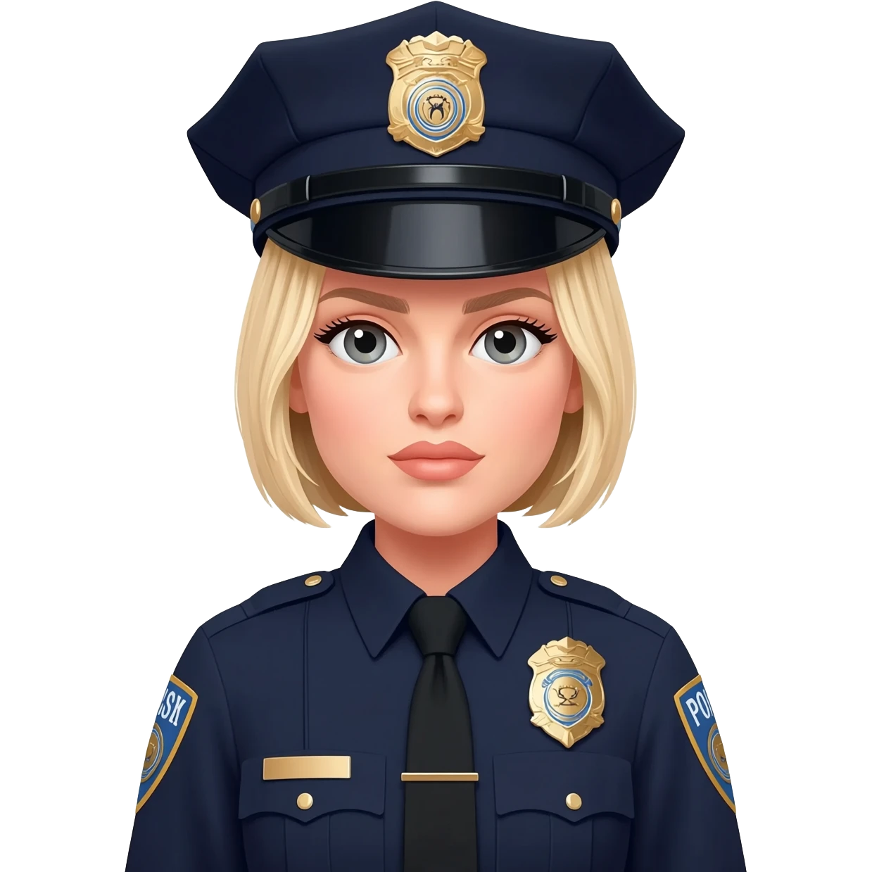 police margot robbie emoji