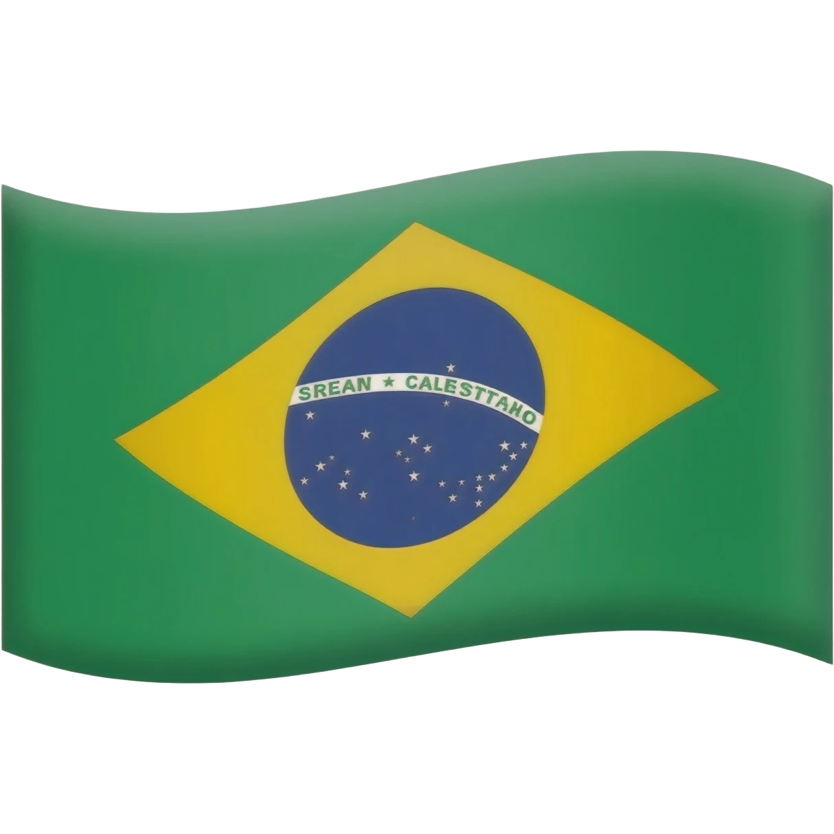 Uma bandeira do brasil reta emoji