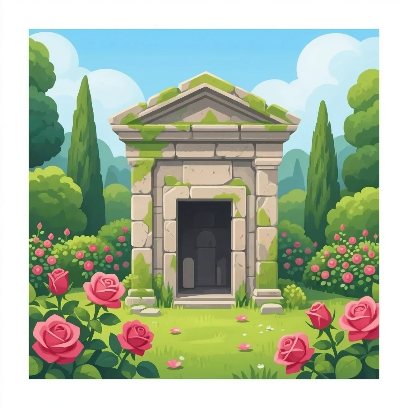 garden tomb emoji