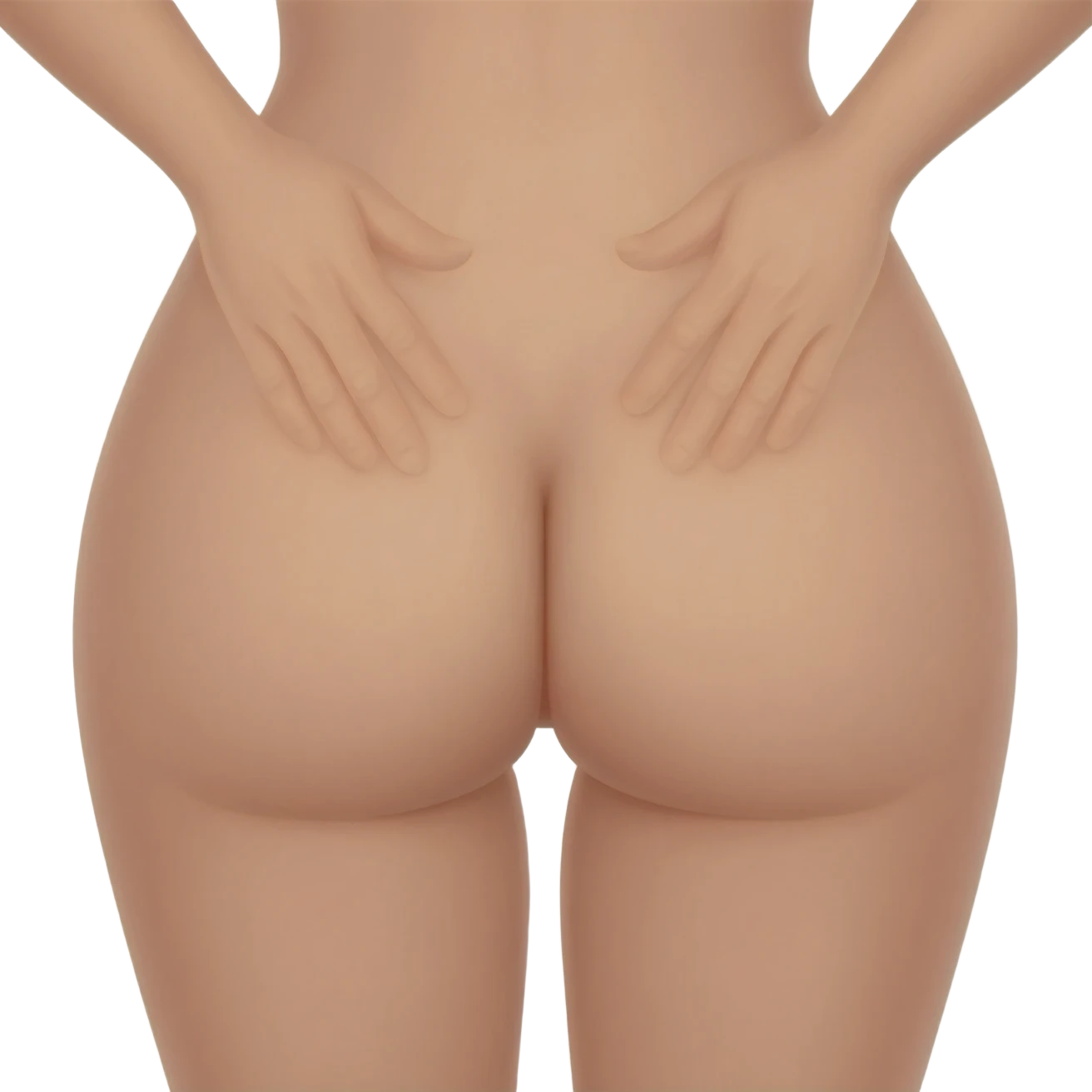 Woman in nude spreading pussy with both hands emoji