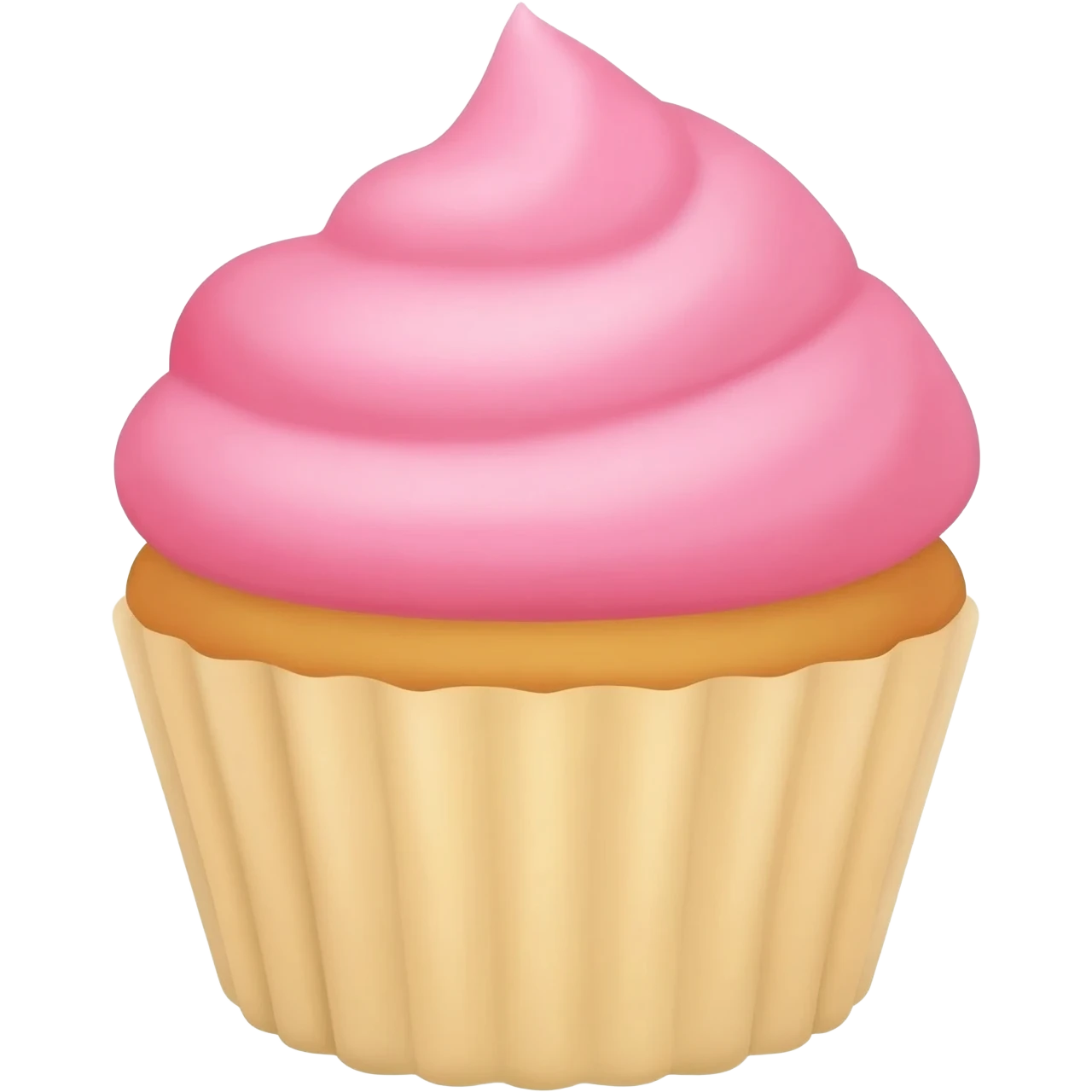 Cupcake with pink icing emoji