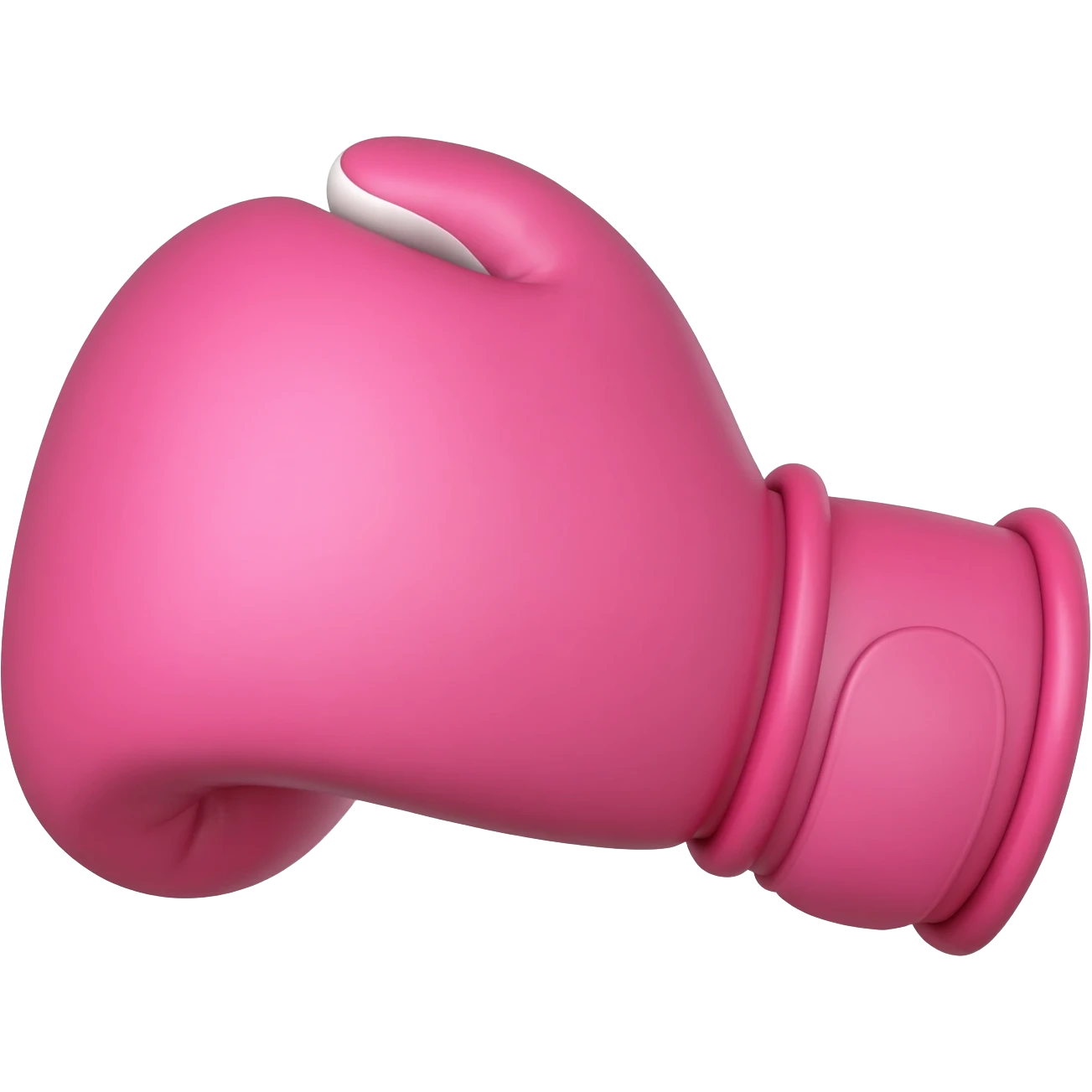 Pink boxer glove emoji