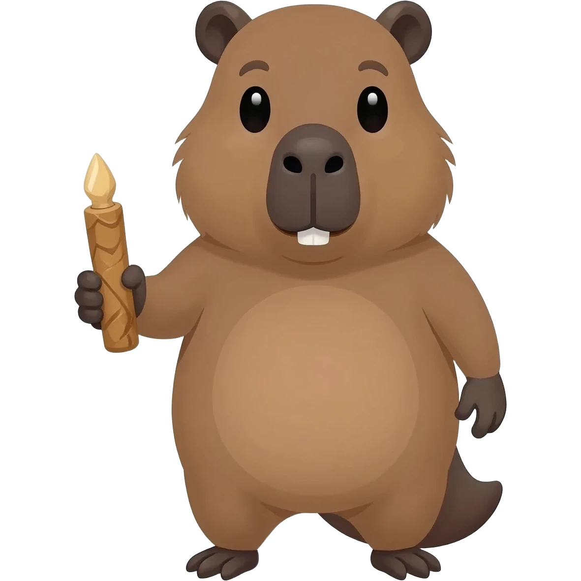 Capybara holding a joint emoji