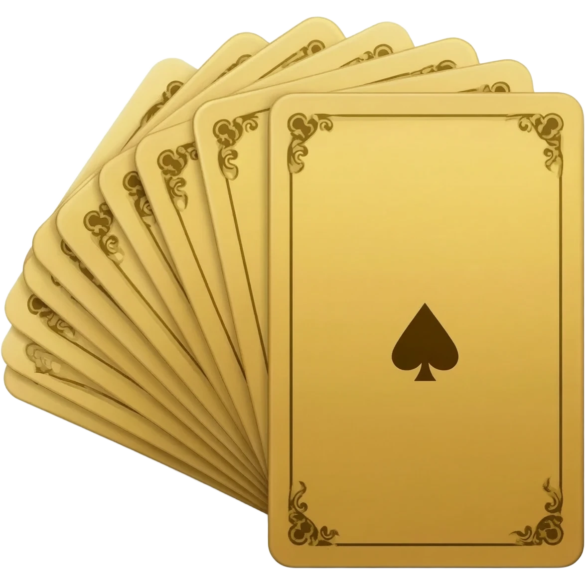 vintage golden lenormand cards deck from the back side emoji