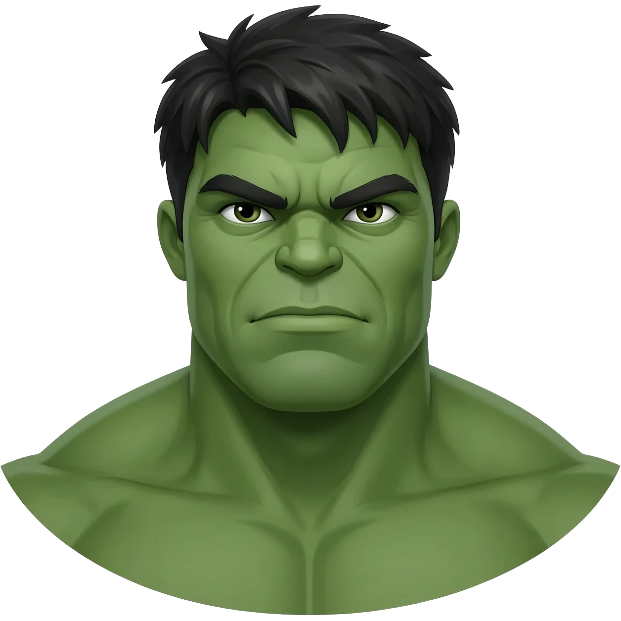 Hulk like man in emoji