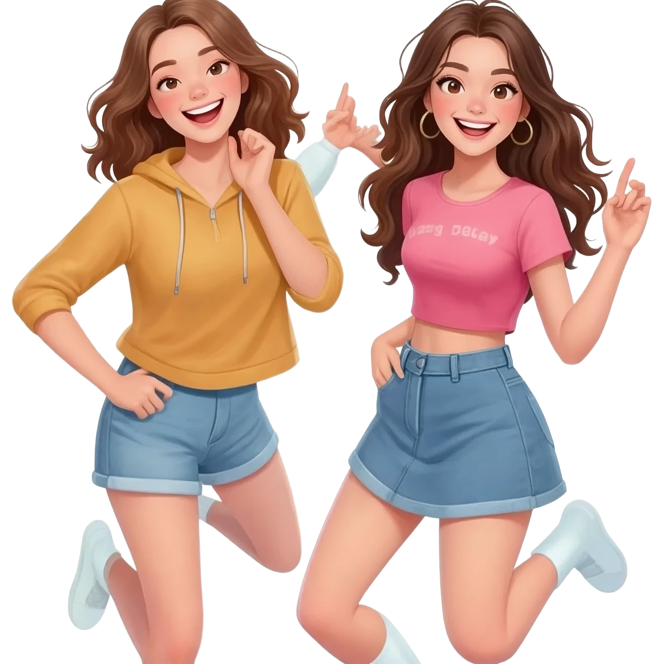 models are young and they like to have fun. emoji