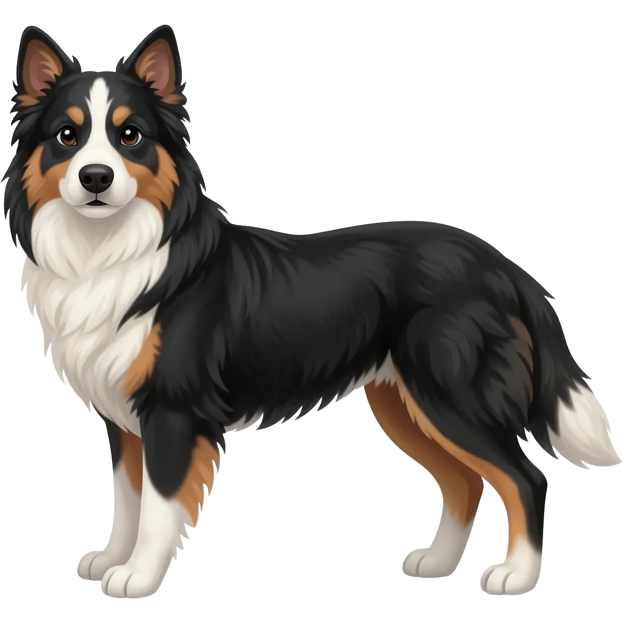 Australian shepherd black Merle retriever emoji