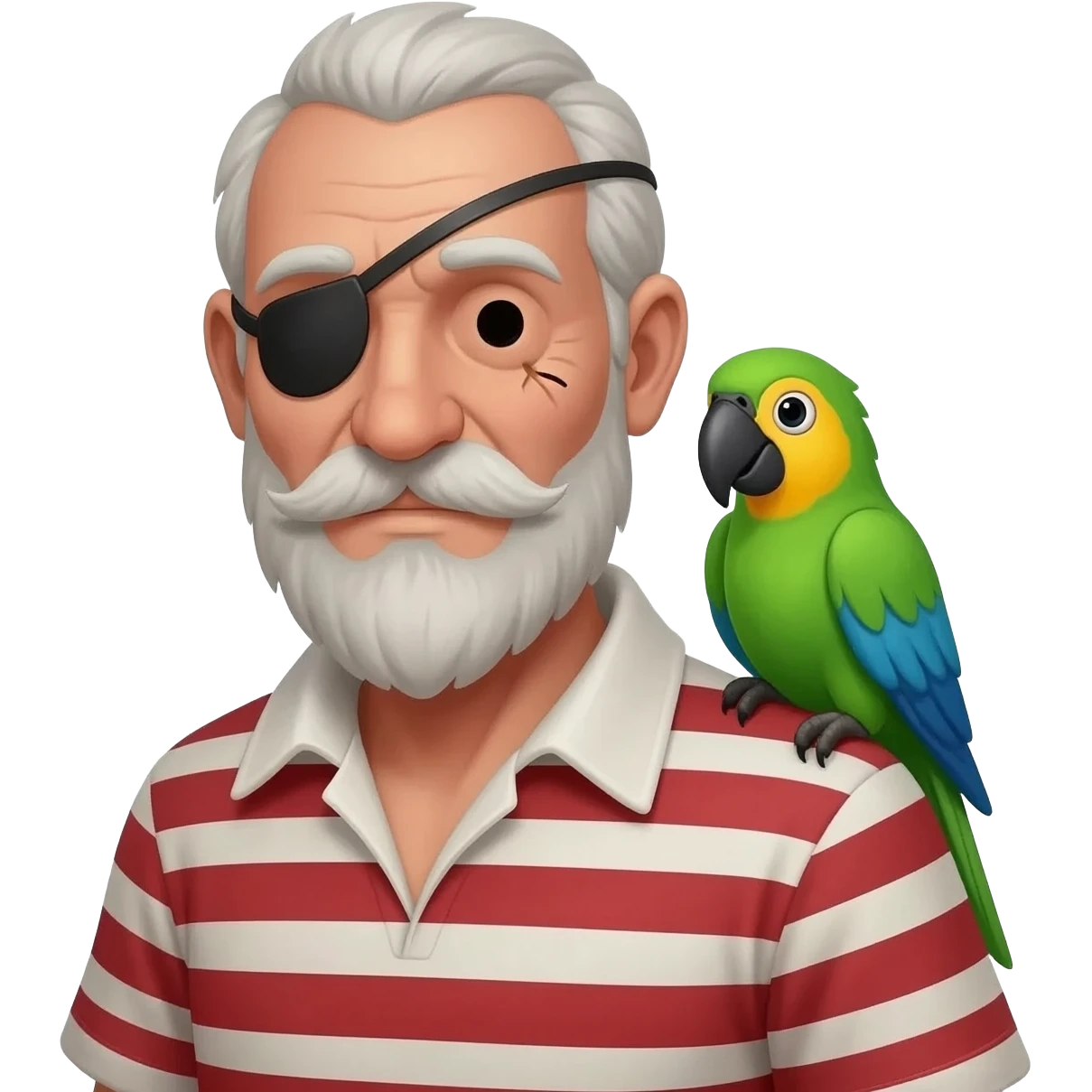 pirate and parrot emoji