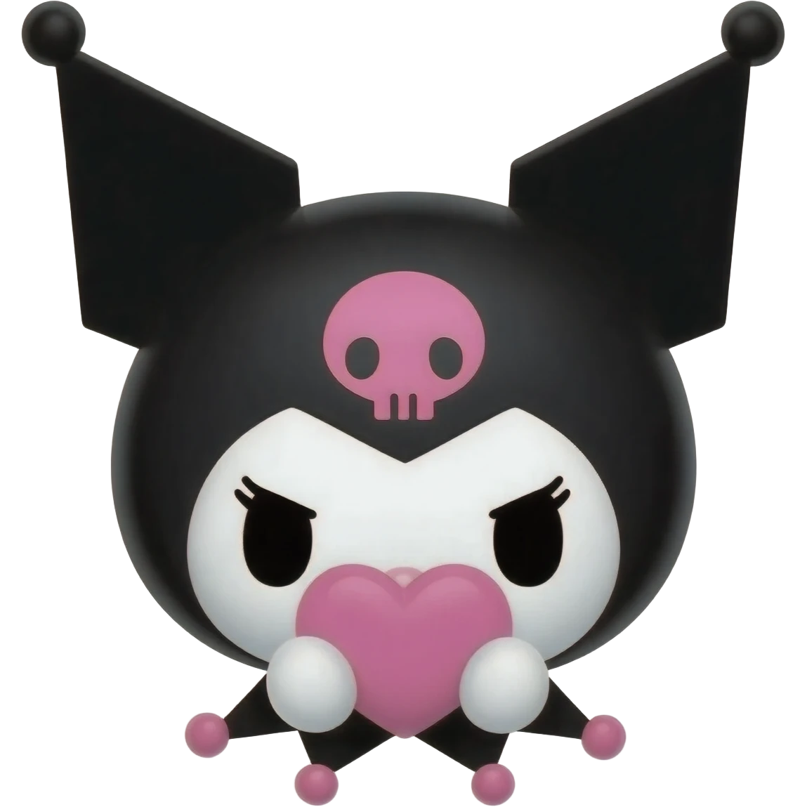 That is cute kuromi 🖤💗 emoji