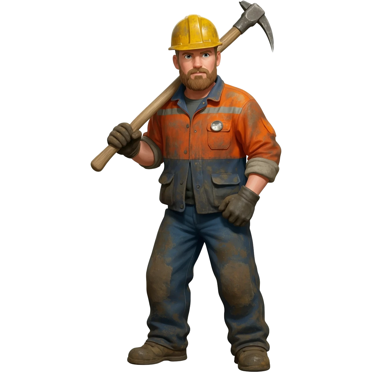 miner man with tool emoji