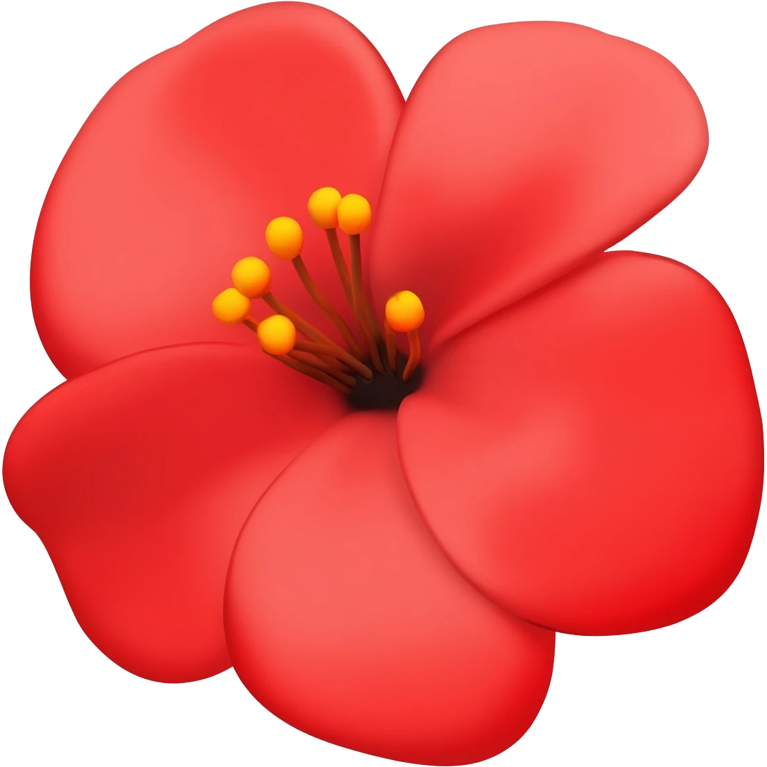colococa as flores vermelha emoji