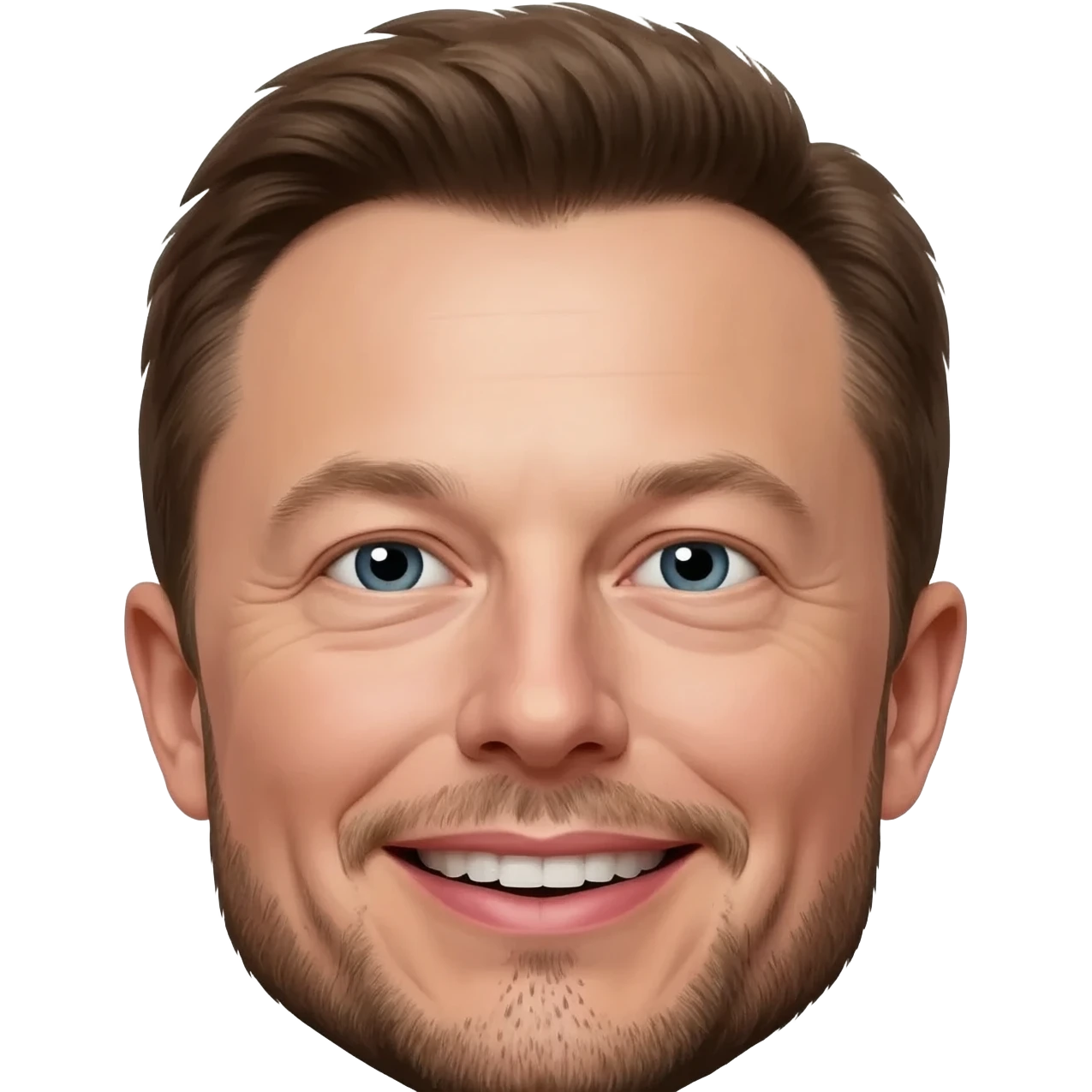 elon musk distorted face emoji