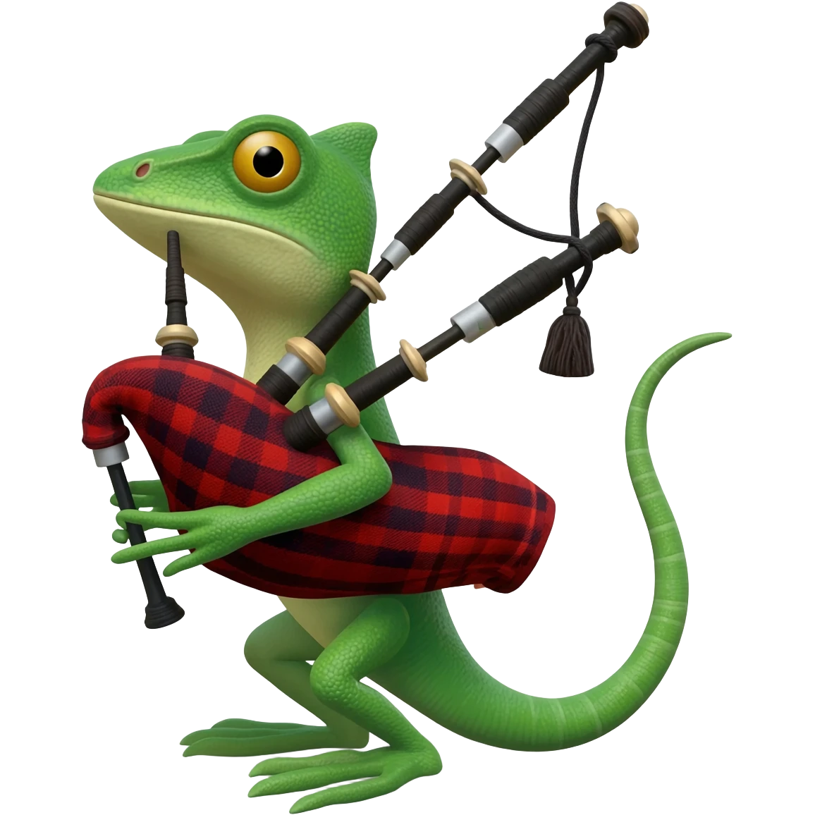 i tom the lizard playing bagpipes emoji