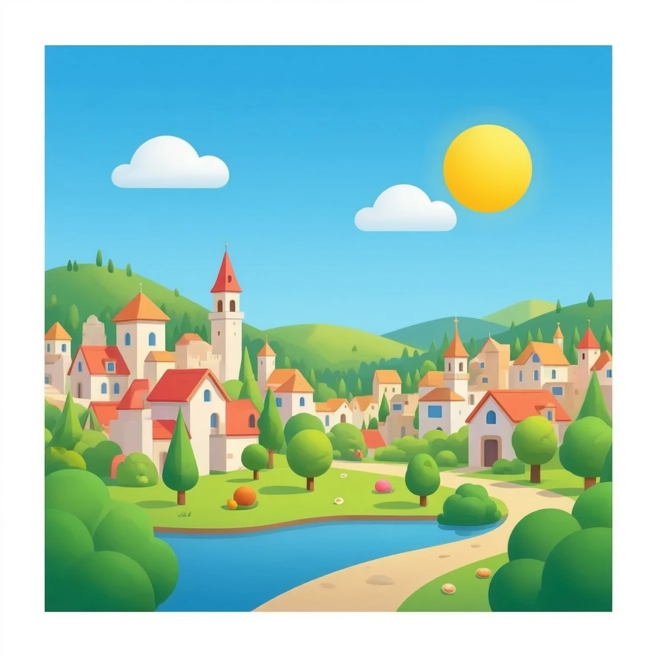 Tizi town my city Sweet foods land emoji