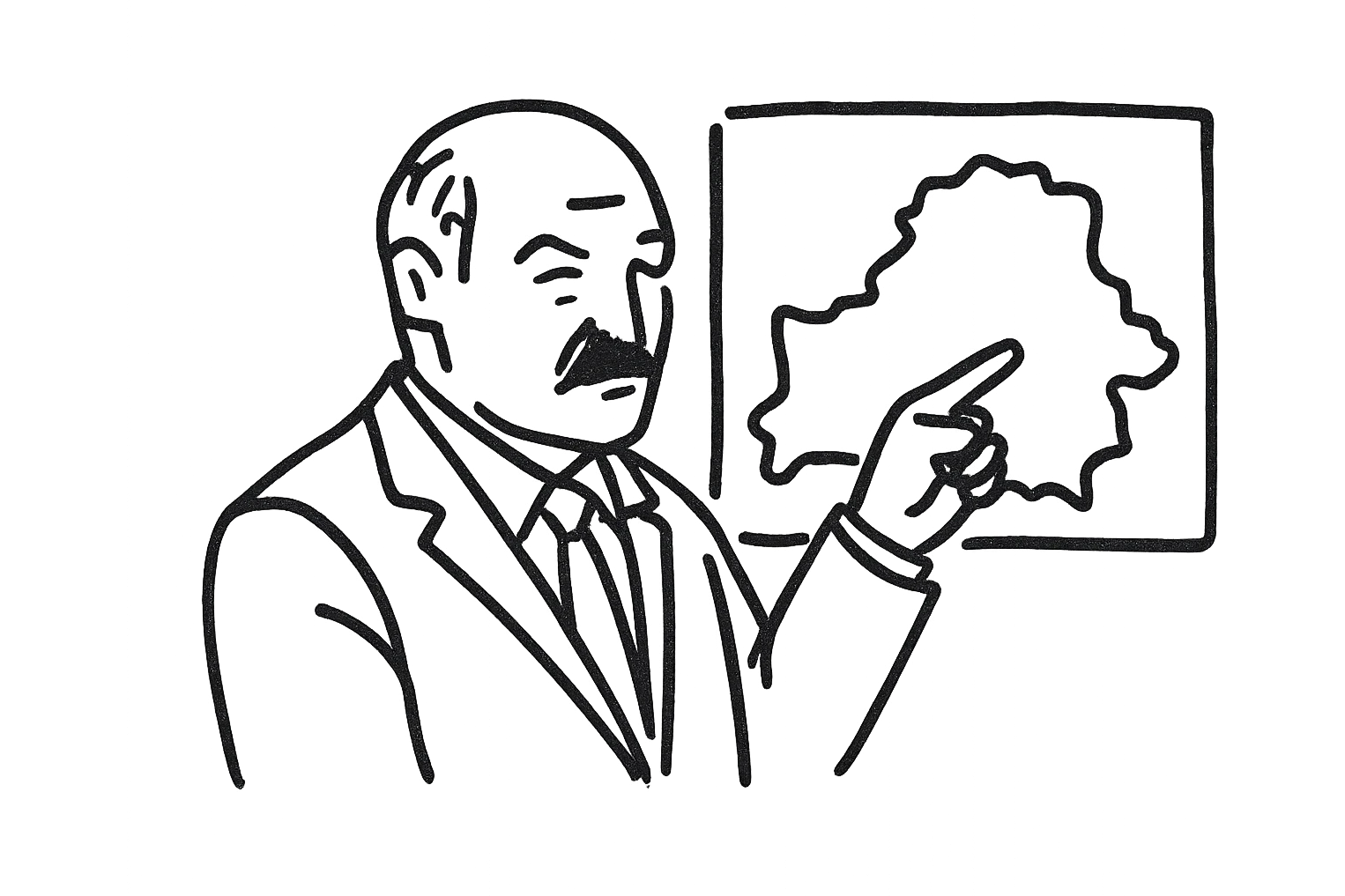 Лукашенко показывает на карте emoji