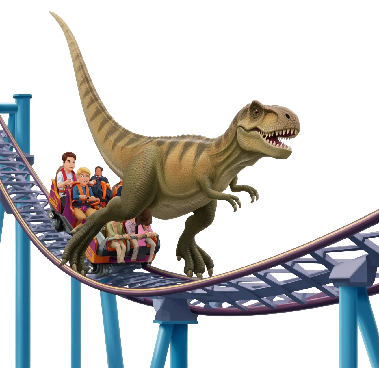 VelociRaptor in VelociCoaster at Universal emoji