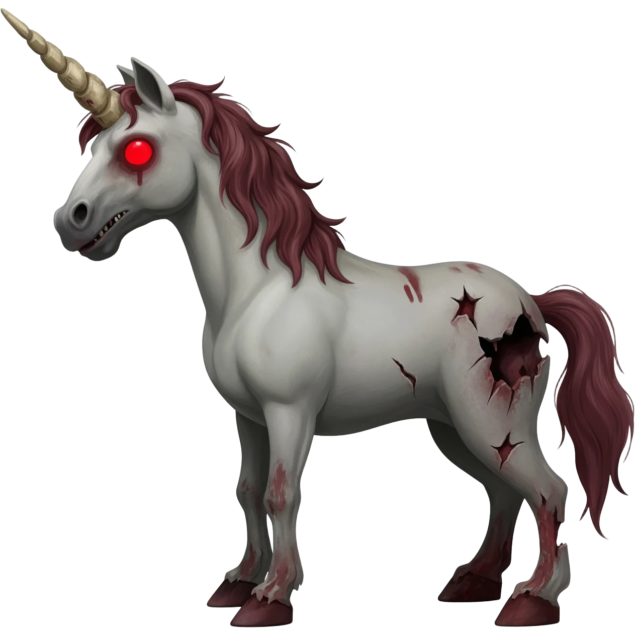 A zombie unicorn emoji