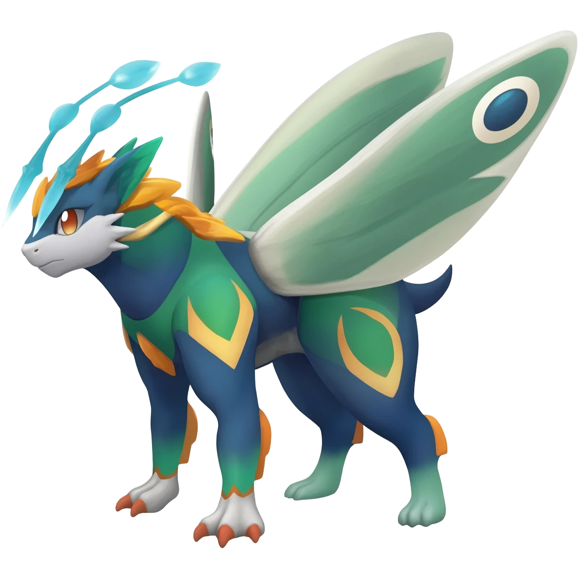 Butterfree-Lunala-Yveltal-Fakémon-hybrid-creature (full body)  emoji