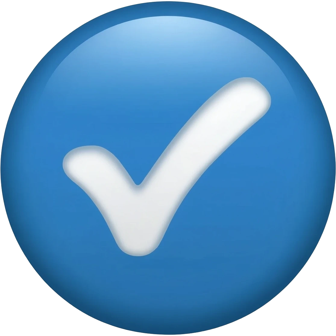 ✔️🔵 porfavor fassa o verificado branco blz emoji