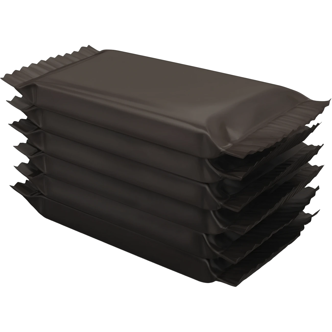 A pack of DARK Chocolate emoji