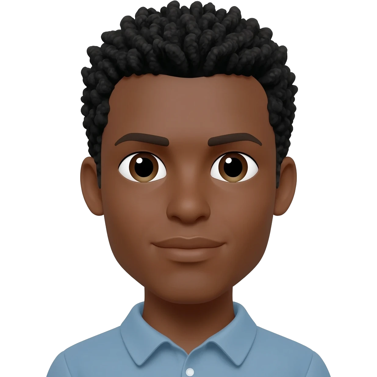 Black Man with Italian Hair emoji