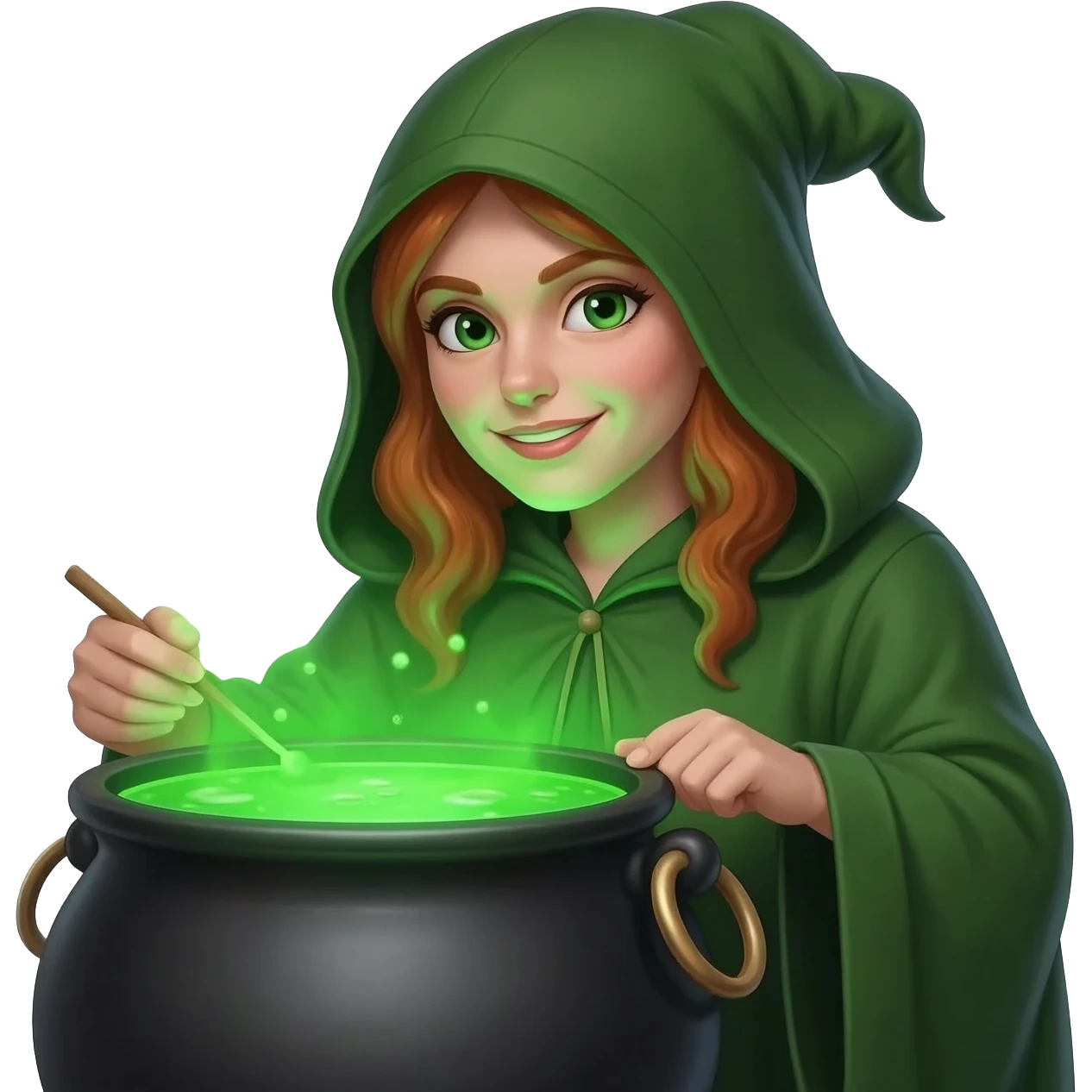 green witch cooking potion emoji