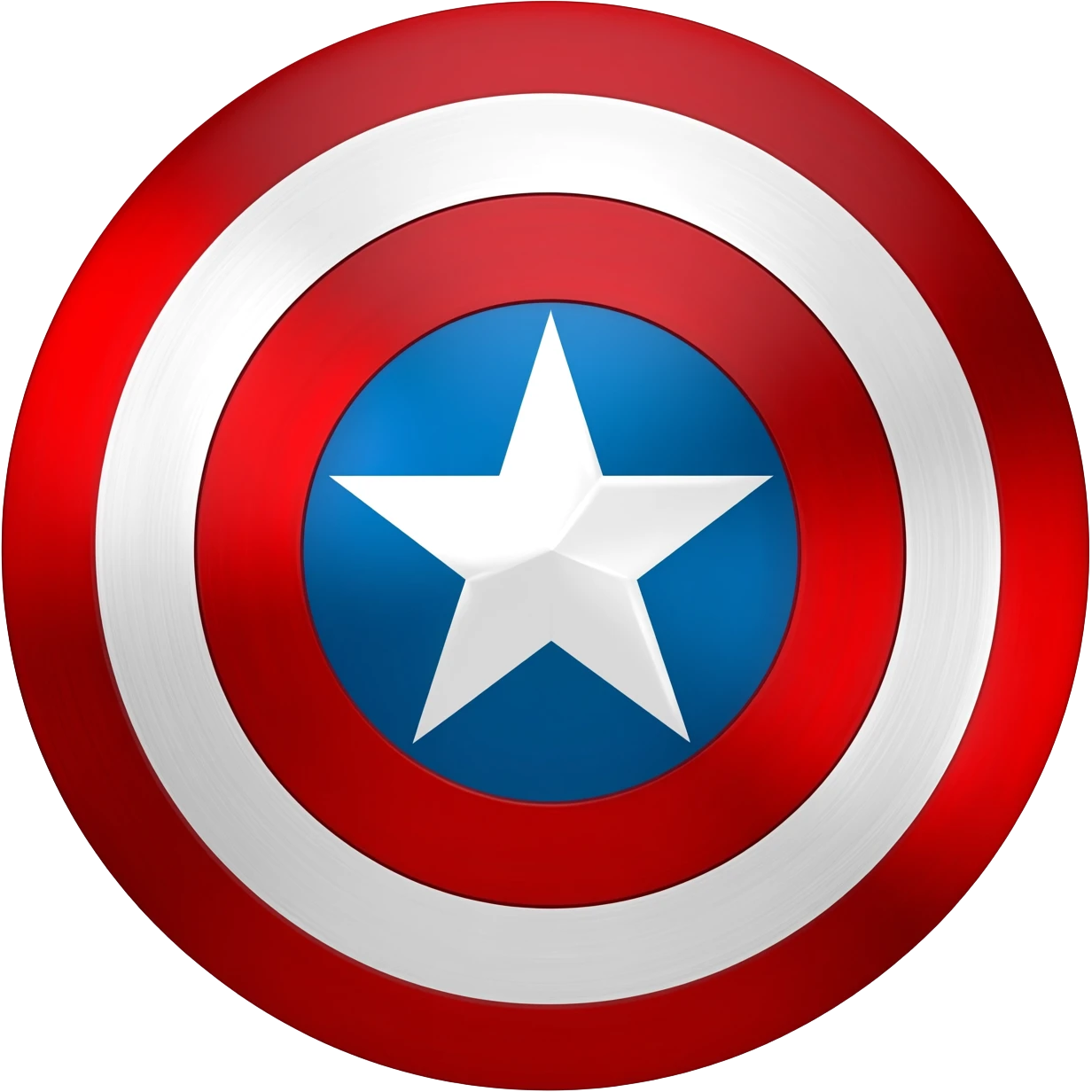 Captain America shield inspired by the aboriginal flag emoji