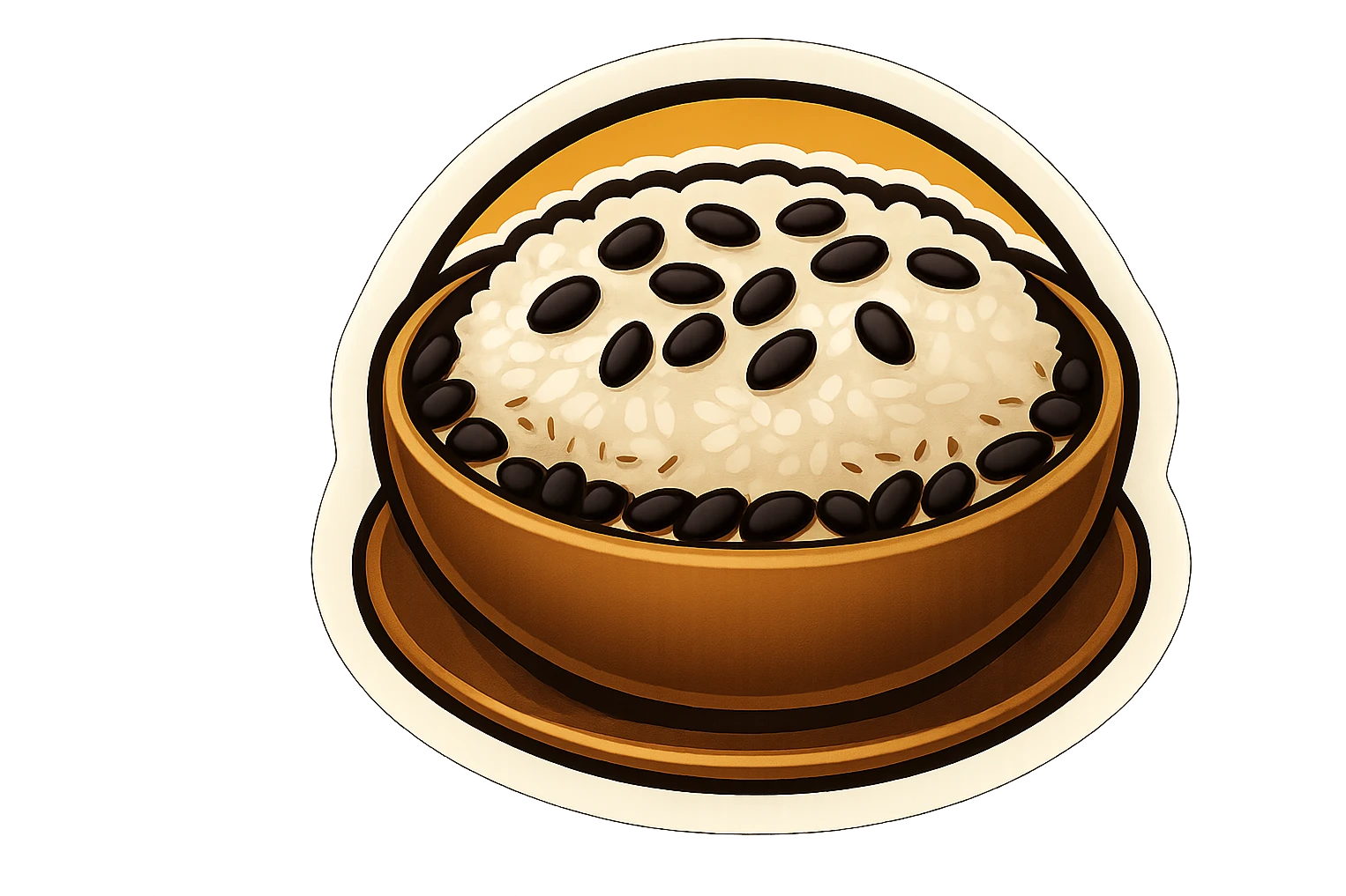 Make this image look even more like a classic emoji with a round yellow background and a simple, bold style, reminiscent of traditional emoji design. emoji