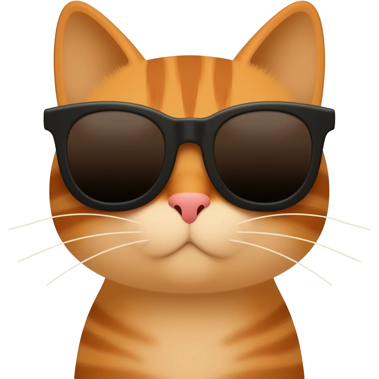Cat wearing sunglasses on Mars emoji