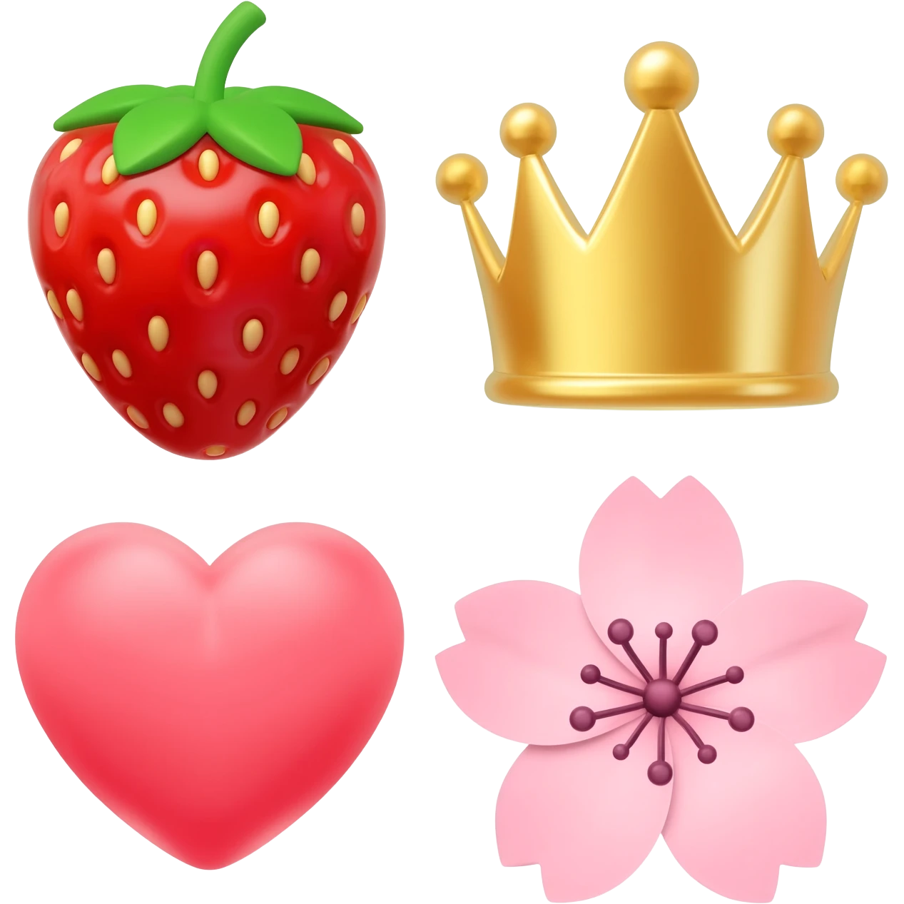 emoji 🍓💖👑🌷🌸 emoji