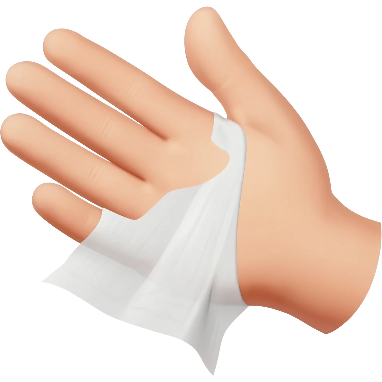 조직이 보이는 손 emoji