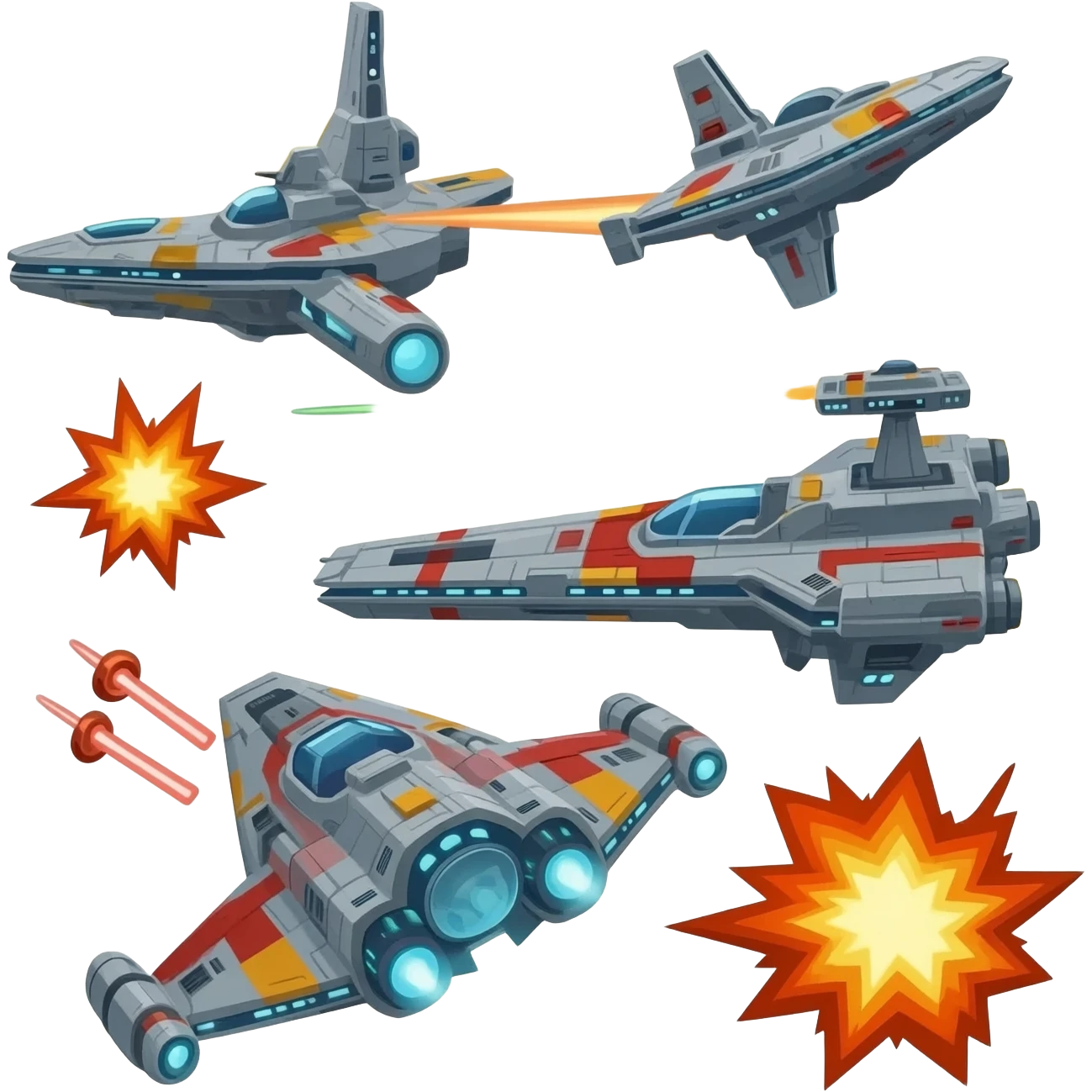 space war fleet battle emoji