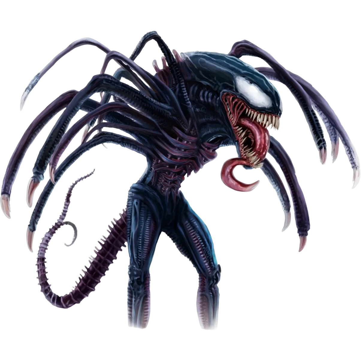  Venom-Xenomorph-hybrid-fantasy-creature emoji