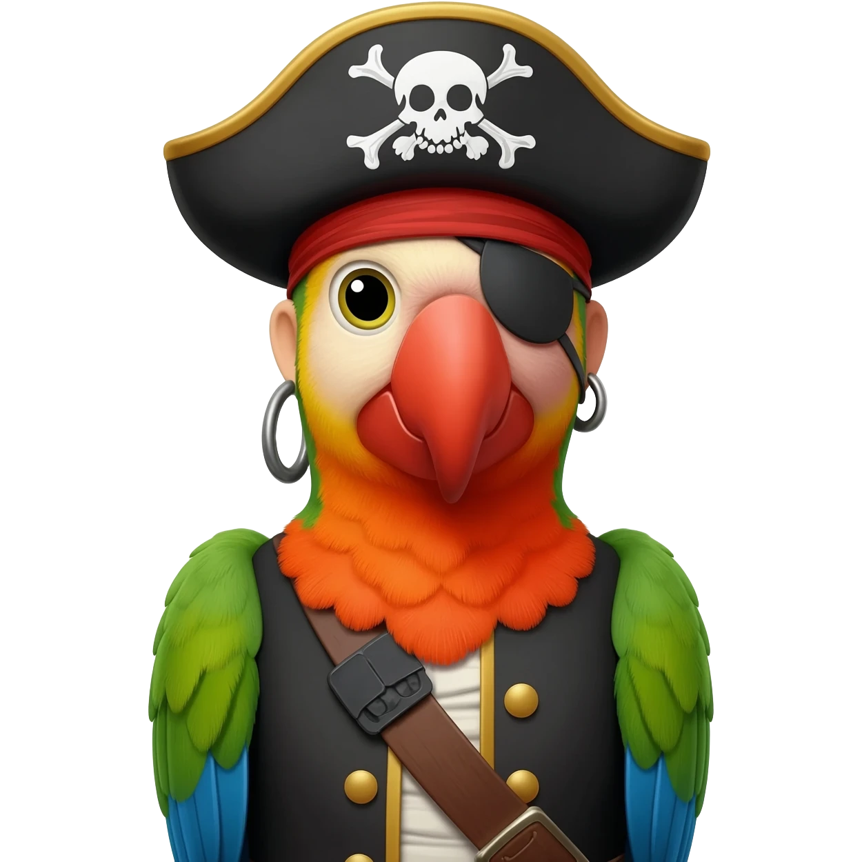 pirate and parrot emoji