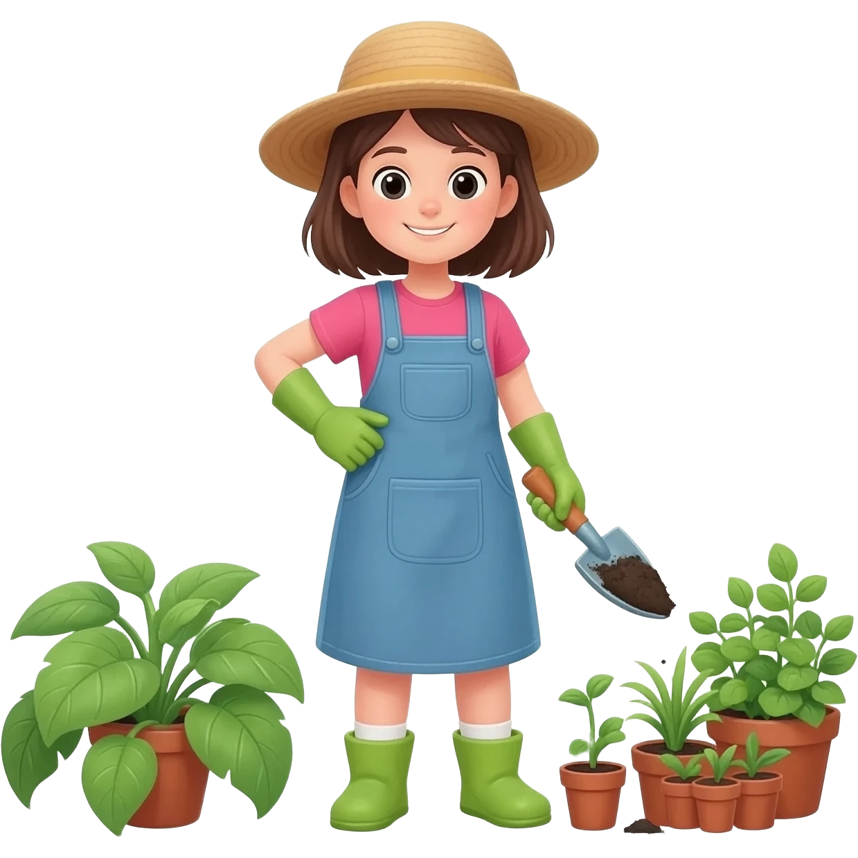 Girl gardening emoji