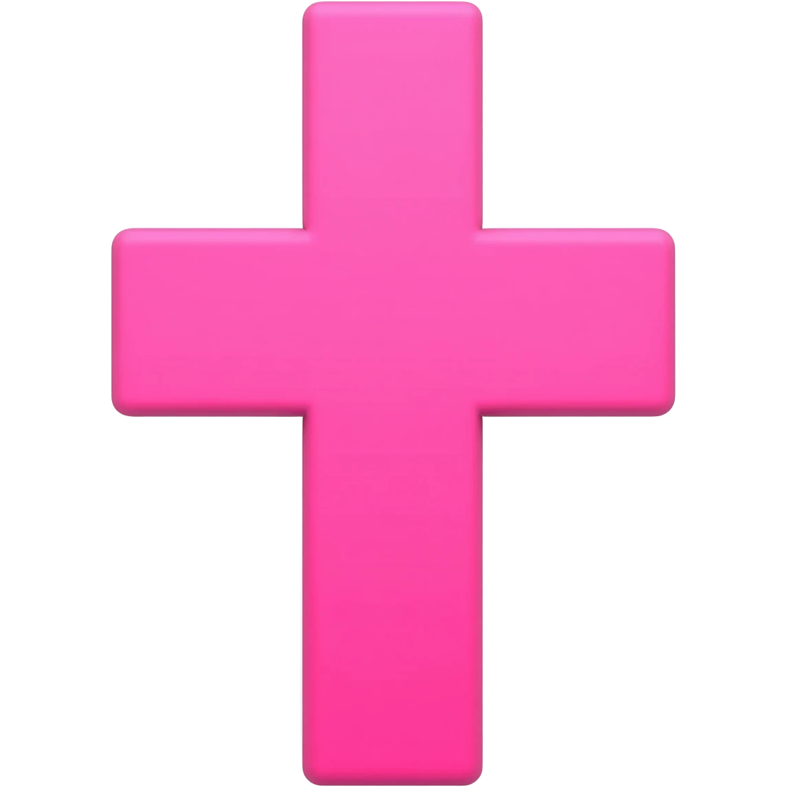 3d pink cross emoji