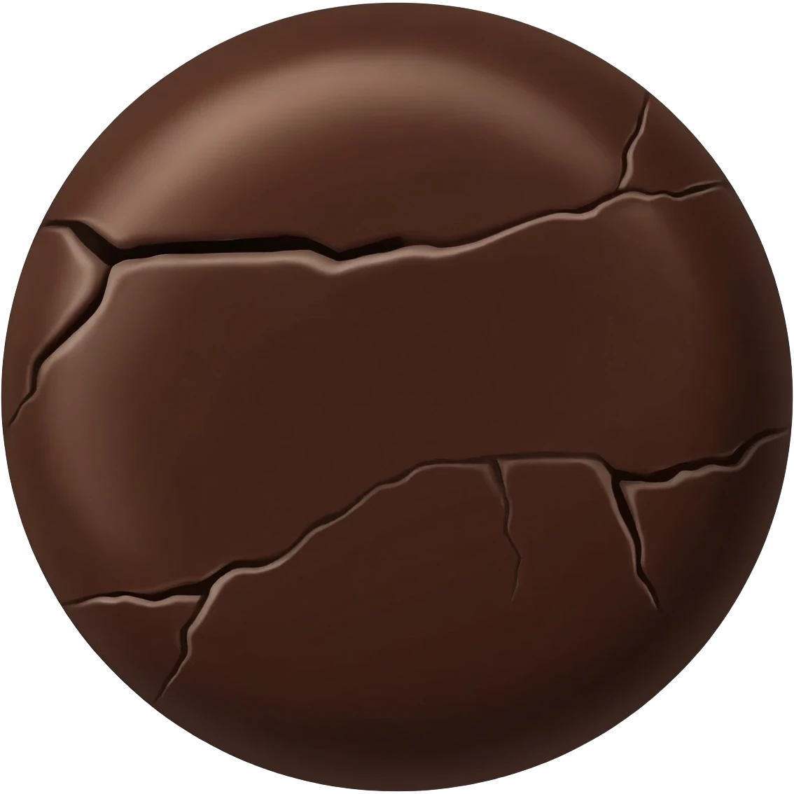 realistic dark chocolate bar emoji
