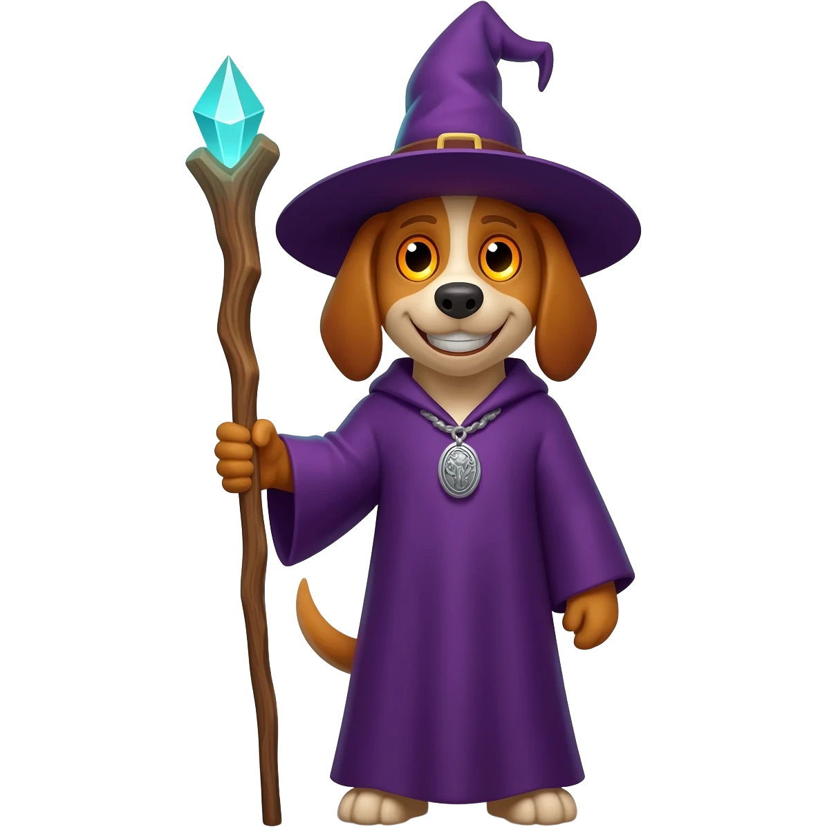 Dog wizard emoji