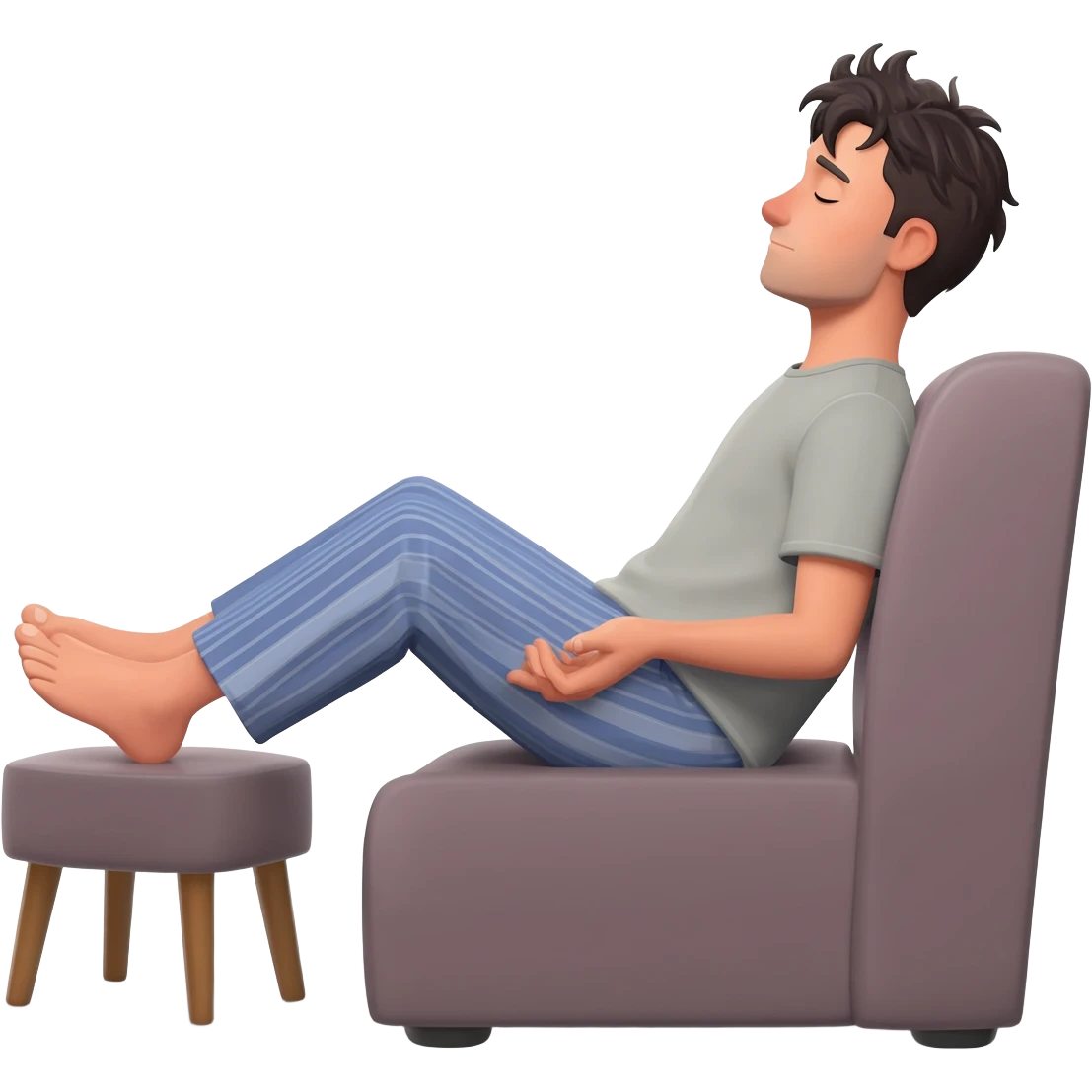 Expression of laziness, exertion, inactivity emoji