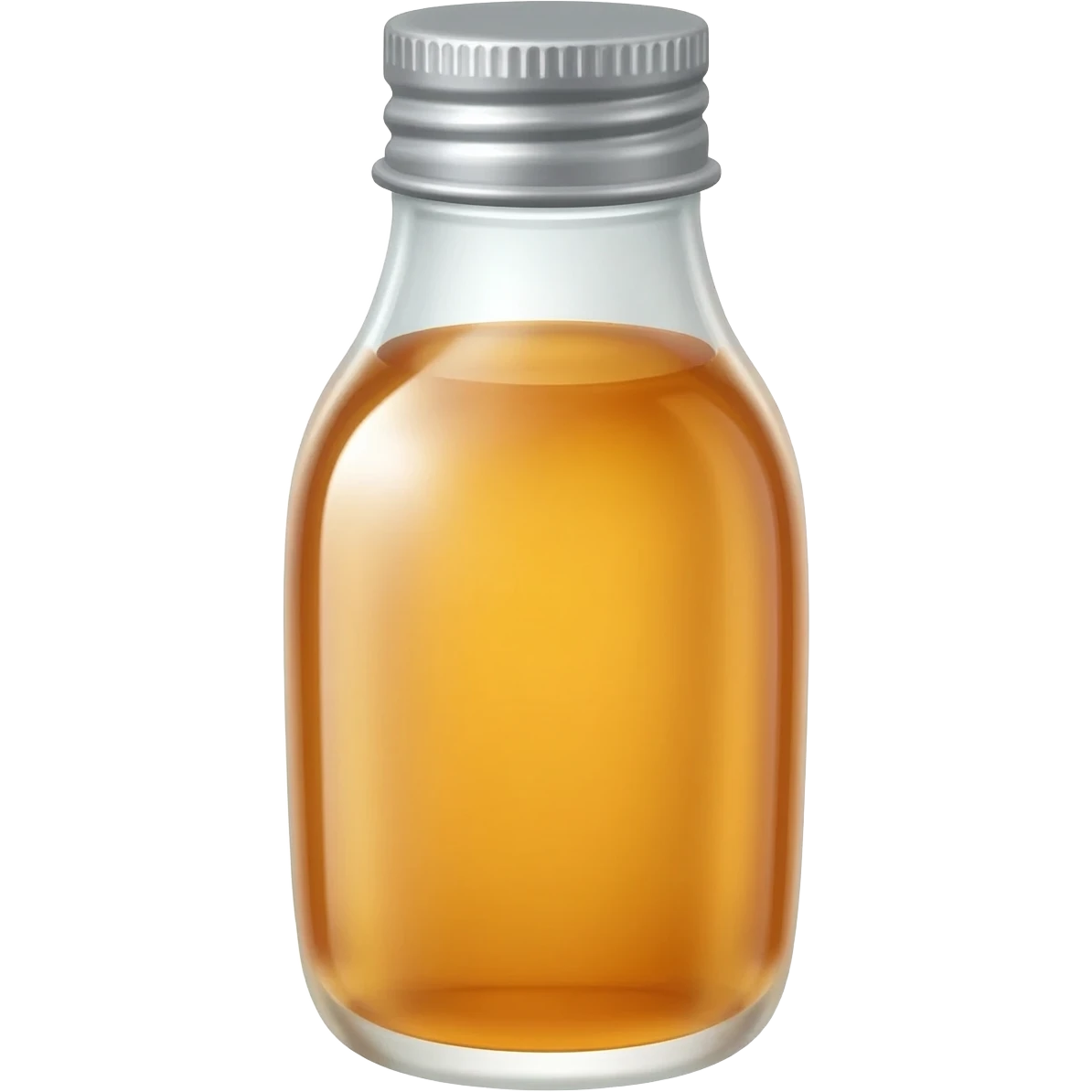 clear water syrup in glass bottle with a lid emoji