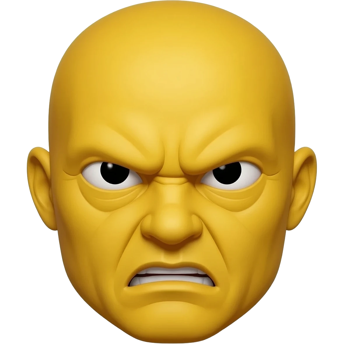 Tête emoji jaune iPhone IOS qui exige de faire ce qu’on dit emoji