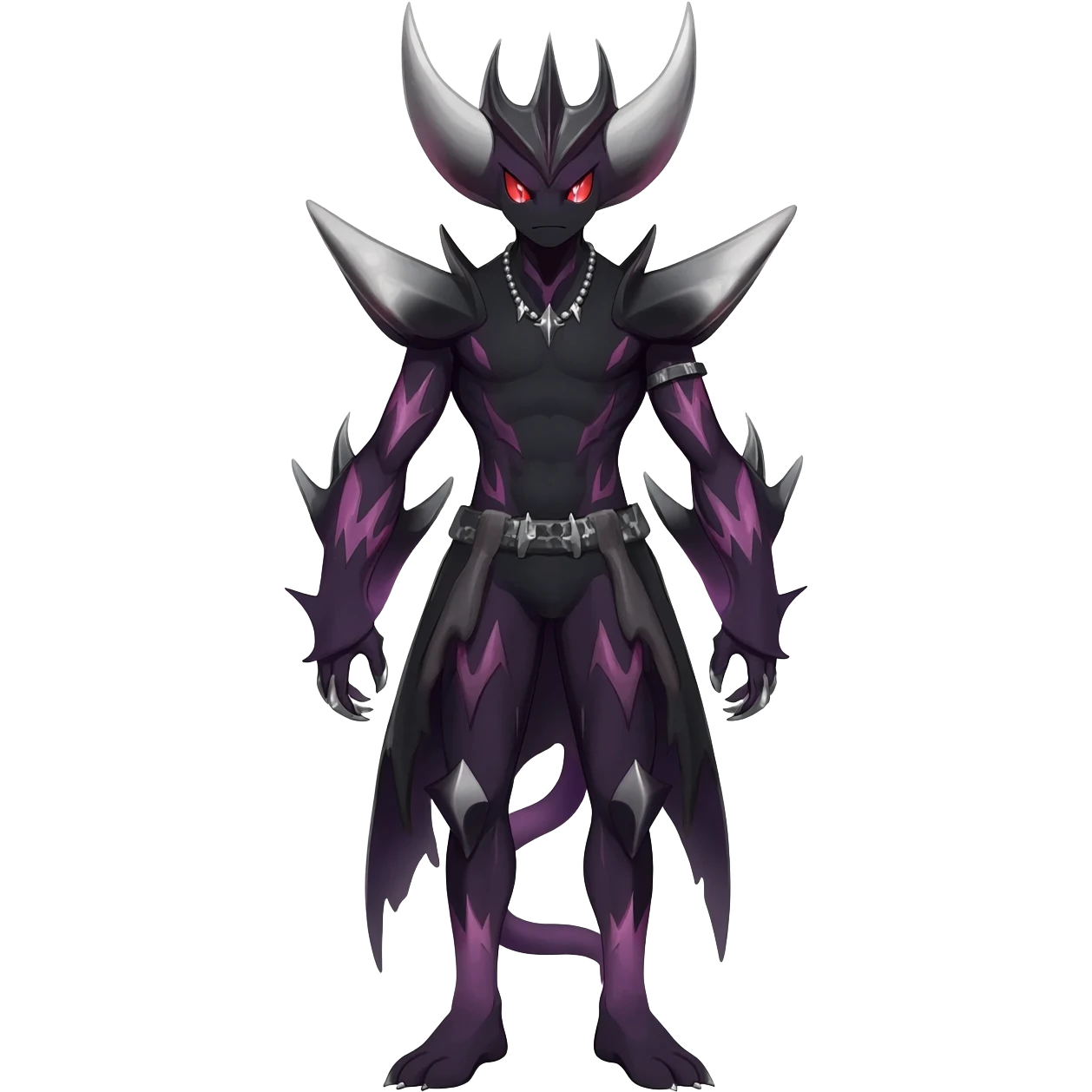 Edgy gothic cool Darkrai-Umbreon-Fakémon-hybrid-fusion-creature  emoji