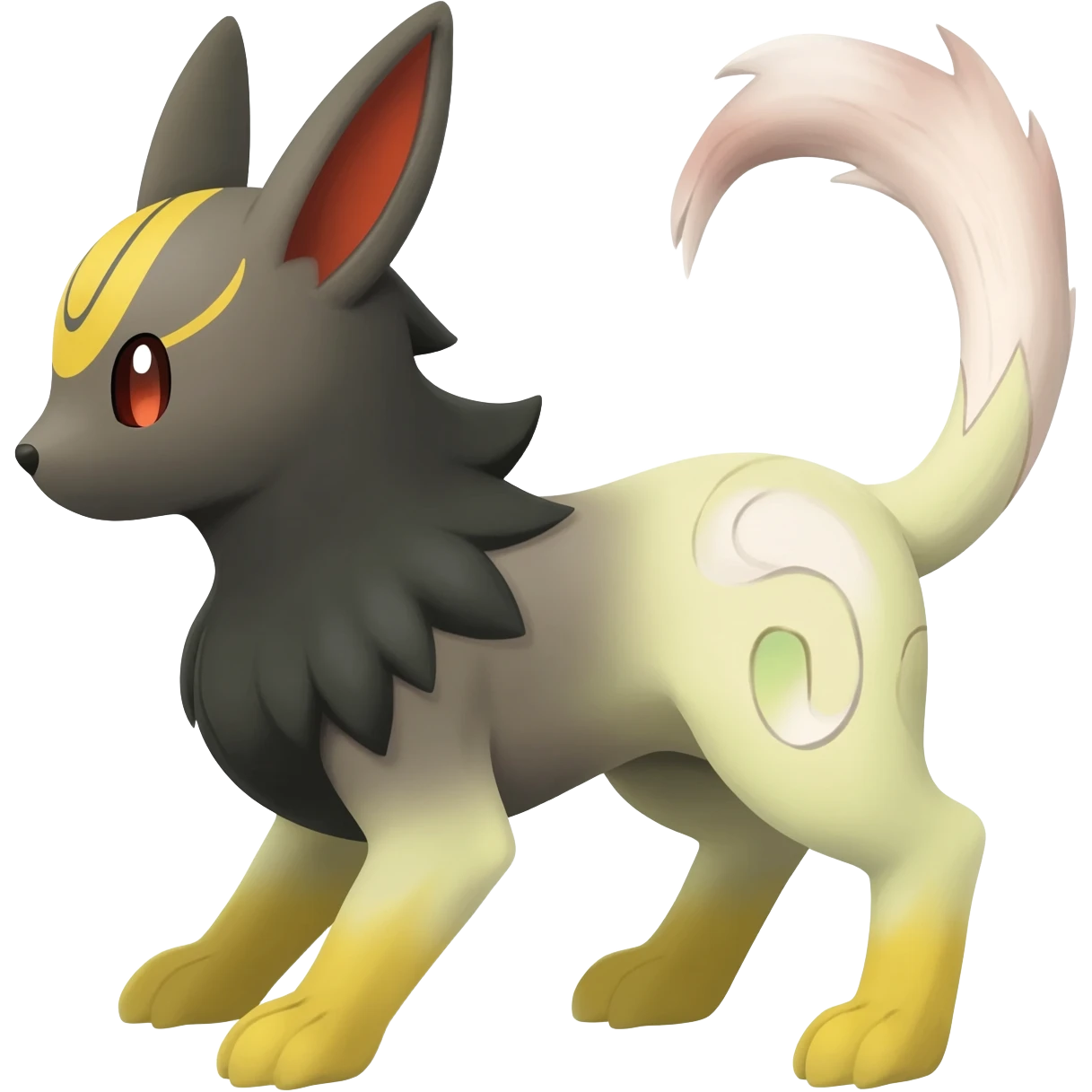 Umbreon-Amaura-Mareep-Sylveon-hybrid-animal-Fakémon-Pokémon-fusion emoji