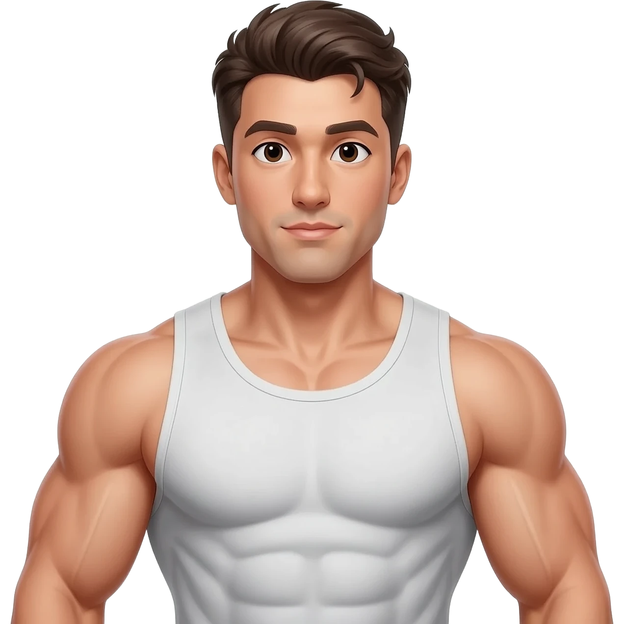 Focus on chest muscles emoji