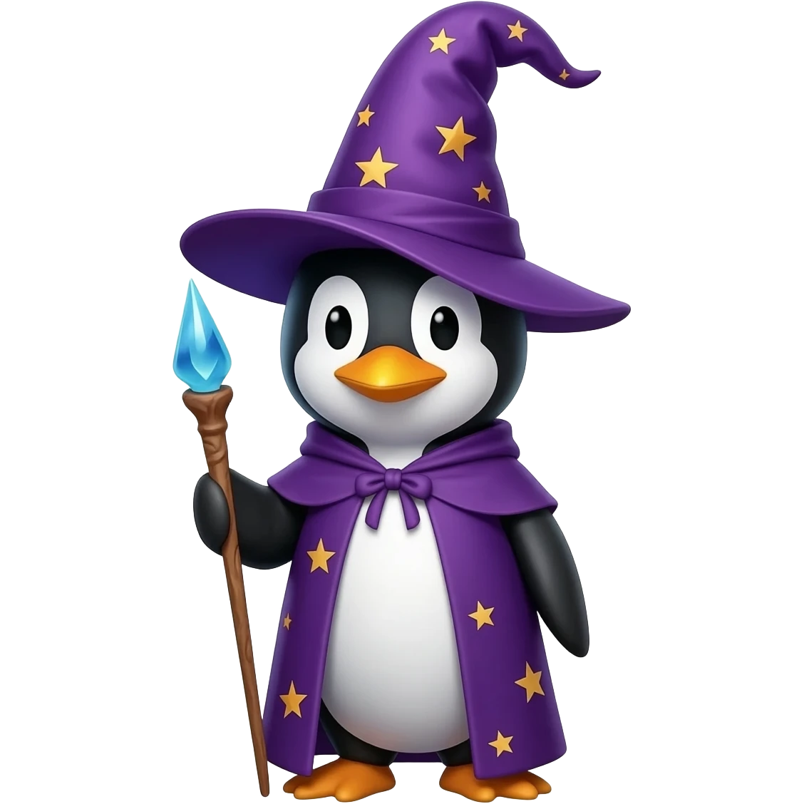 Penguin Wizard emoji