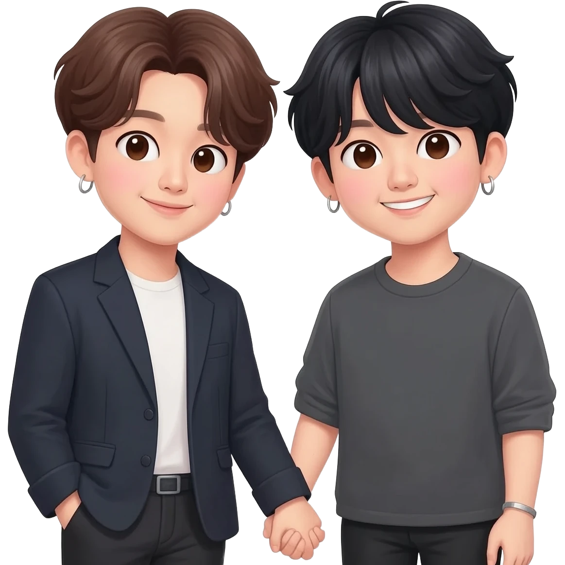 Jimin and Jungkook are a couple. emoji