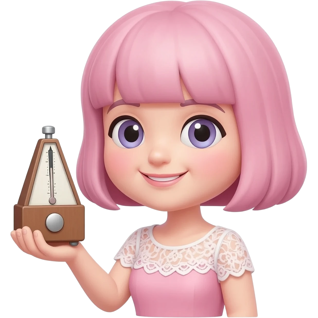 Icône Prendre son rythme. Pink aesthetic Girly emoji IOS emoji