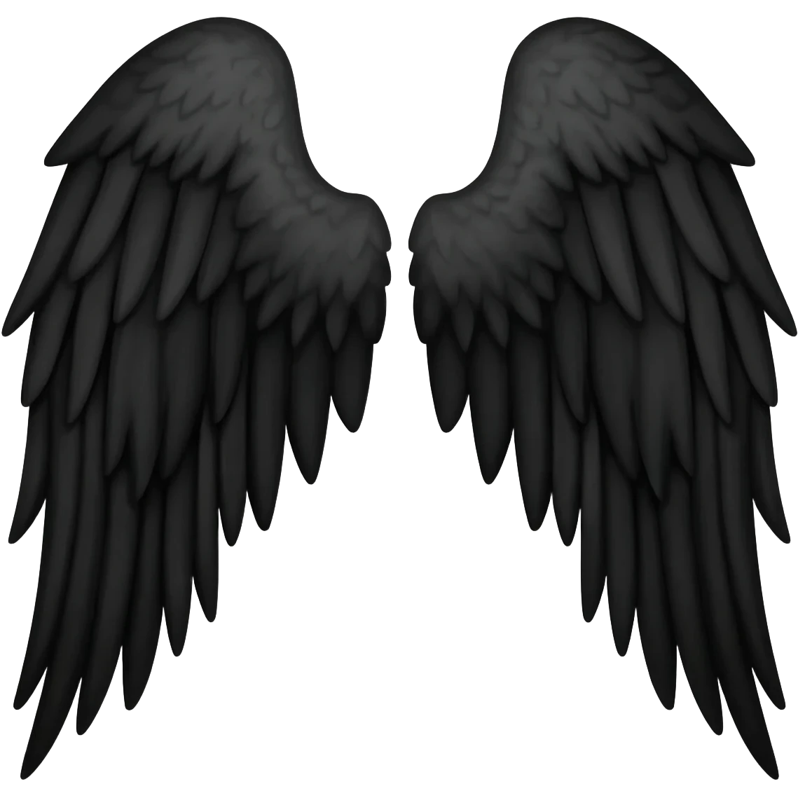 black angel wings emoji